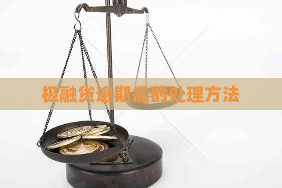 极融贷逾期后的处理方法