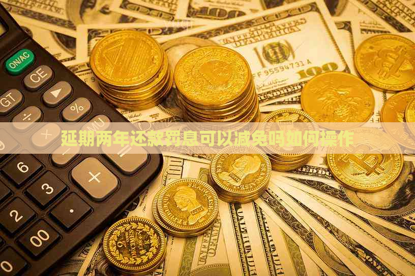 延期两年还款罚息可以减免吗如何操作