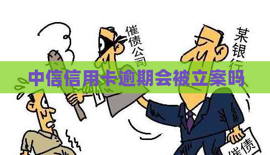 中信信用卡逾期会被立案吗