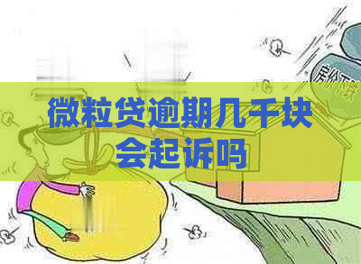 微粒贷逾期几千块会起诉吗