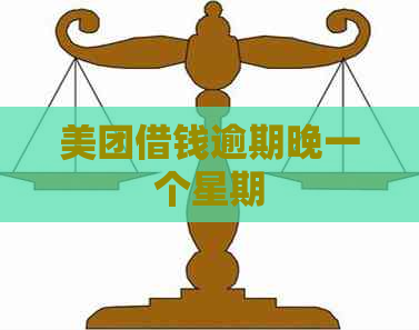 美团借钱逾期晚一个星期