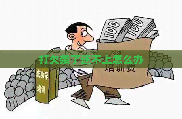 打欠条了还不上怎么办