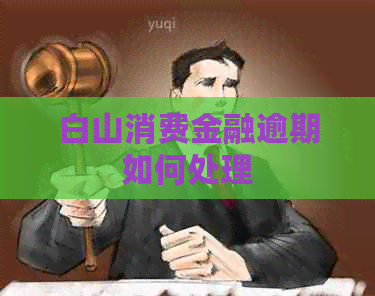 白山消费金融逾期如何处理
