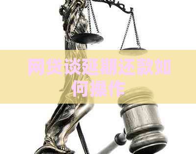 网贷谈延期还款如何操作