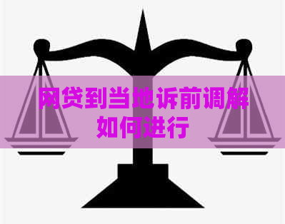 网贷到当地诉前调解如何进行