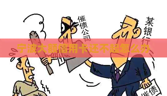 宁波大额信用卡还不起怎么办