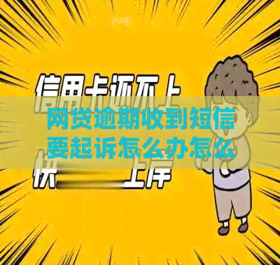 网贷逾期收到短信要起诉怎么办怎么处理