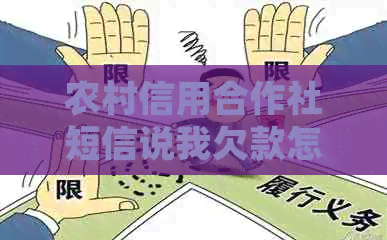 农村信用合作社短信说我欠款怎么办