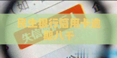 民生银行信用卡逾期八千