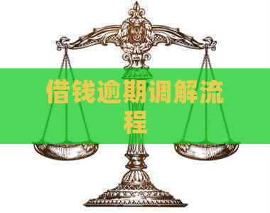 借钱逾期调解流程
