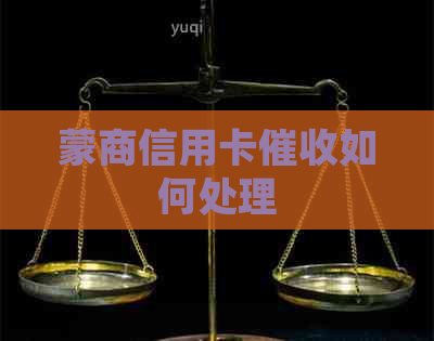 蒙商信用卡如何处理