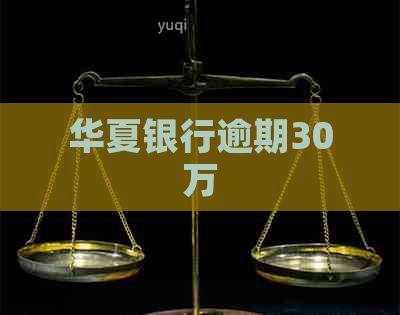 华夏银行逾期30万
