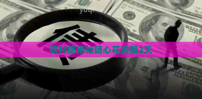 农村信用社随心花逾期2天
