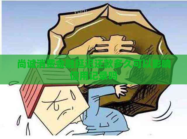 尚诚消费金融延迟还款多久可以影响信用记录吗