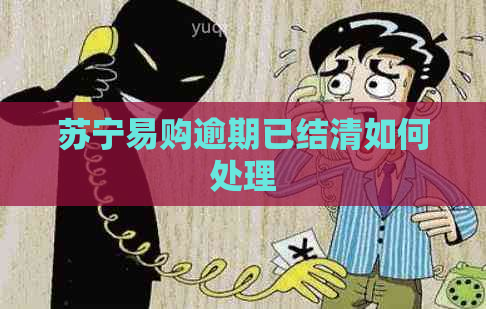 苏宁易购逾期已结清如何处理