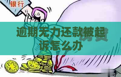 逾期无力还款被起诉怎么办