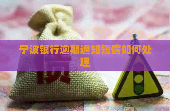 宁波银行逾期通知短信如何处理