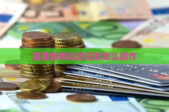 里面备用延后还款怎么操作
