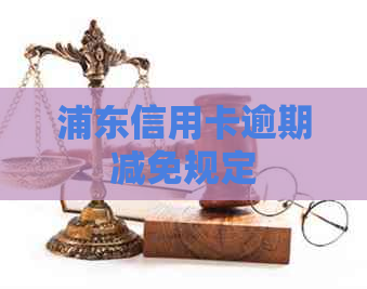 浦东信用卡逾期减免规定