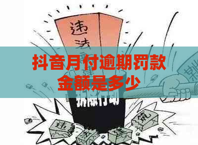 抖音月付逾期罚款金额是多少