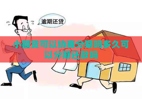 小额贷可以协商分期吗多久可以分期还款吗