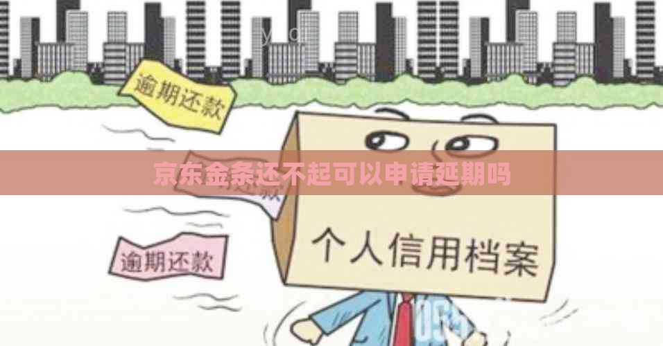 京东金条还不起可以申请延期吗
