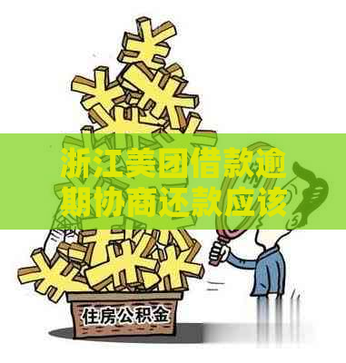 浙江美团借款逾期协商还款应该怎么进行