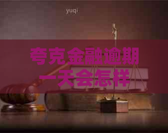 夸克金融逾期一天会怎样