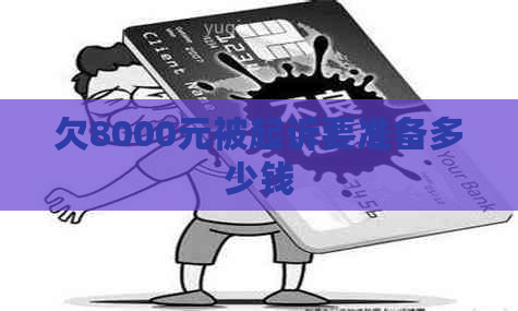 欠8000元被起诉要准备多少钱