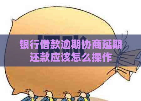 银行借款逾期协商延期还款应该怎么操作
