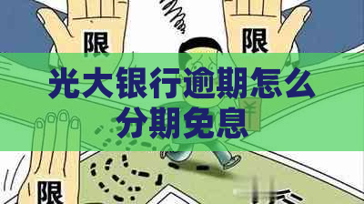 光大银行逾期怎么分期免息
