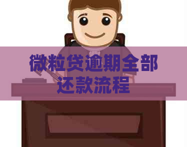 微粒贷逾期全部还款流程