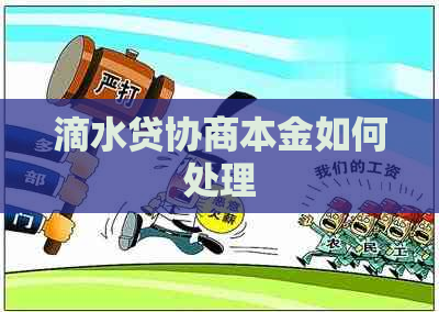 滴水贷协商本金如何处理