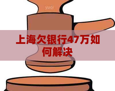 上海欠银行47万如何解决