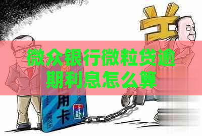 微众银行微粒贷逾期利息怎么算