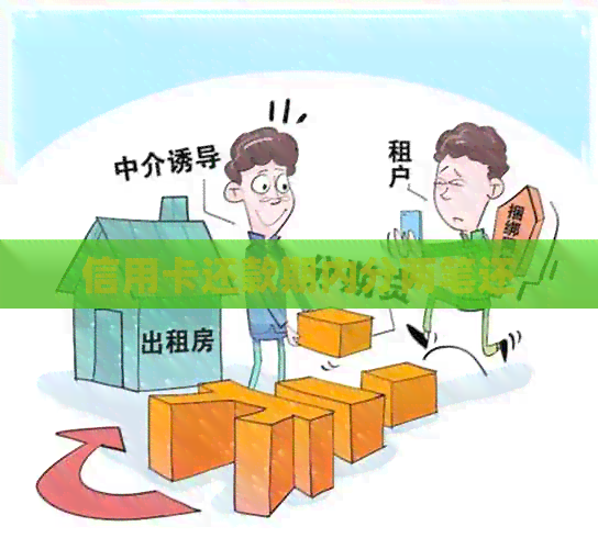 信用卡还款期内分两笔还