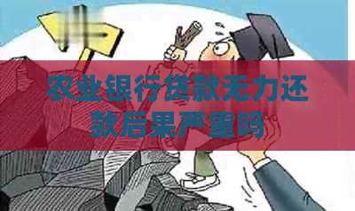 农业银行贷款无力还款后果严重吗