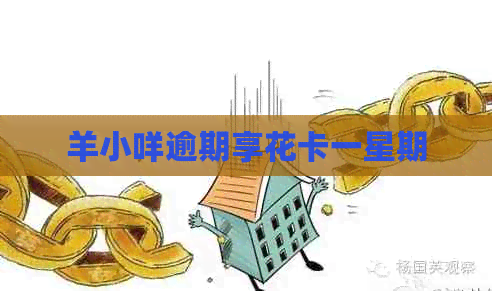 羊小咩逾期享花卡一星期