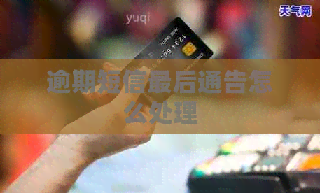 逾期短信最后通告怎么处理