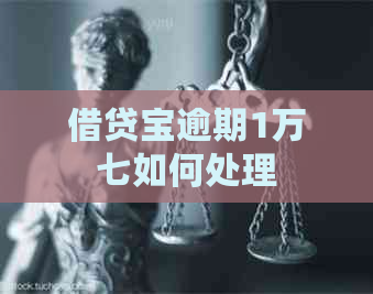 借贷宝逾期1万七如何处理