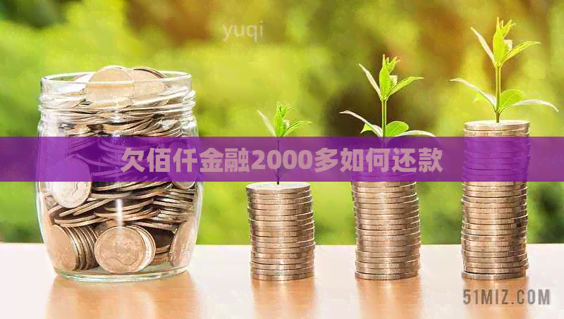 欠佰仟金融2000多如何还款