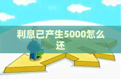 利息已产生5000怎么还