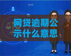 网贷逾期公示什么意思