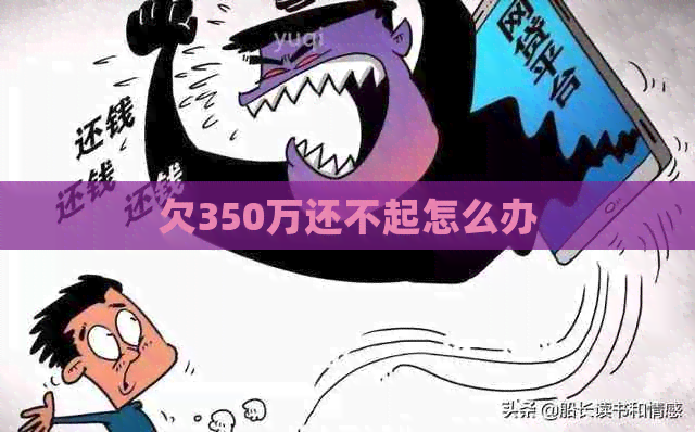 欠350万还不起怎么办