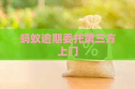 蚂蚁逾期委托第三方上门