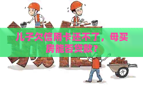 儿子欠信用卡还不了，母买房能否贷款？