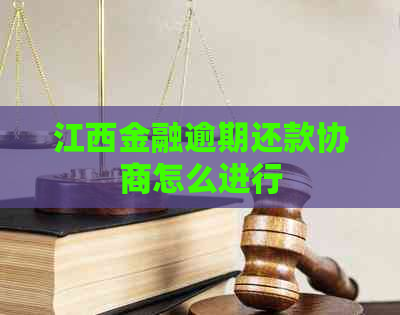 江西金融逾期还款协商怎么进行