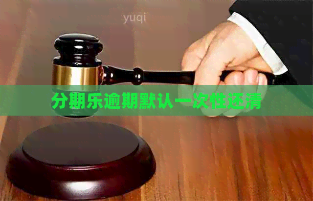 逾期默认一次性还清