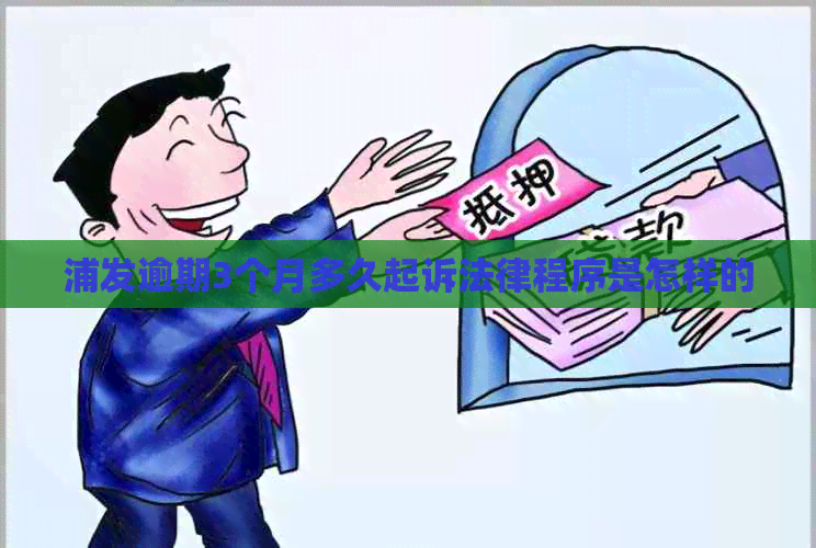 浦发逾期3个月多久起诉法律程序是怎样的