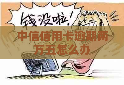 中信信用卡逾期两万五怎么办